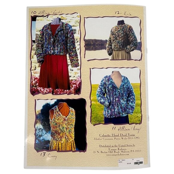 3 Colinette Yarn Pattern Books Knitting Carefree Collection Parisienne Movie Sta - Picture 4 of 12